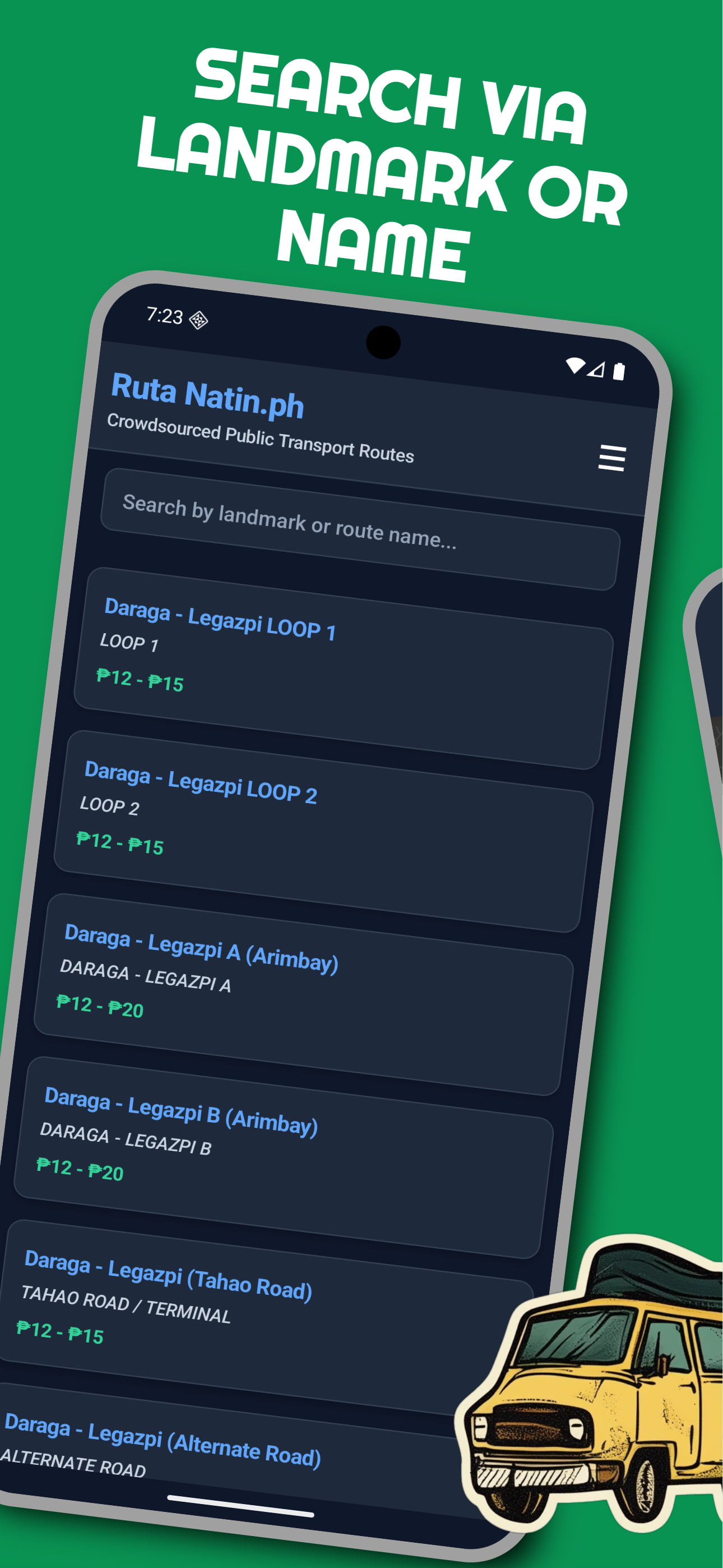 Ruta Natin.ph search interface